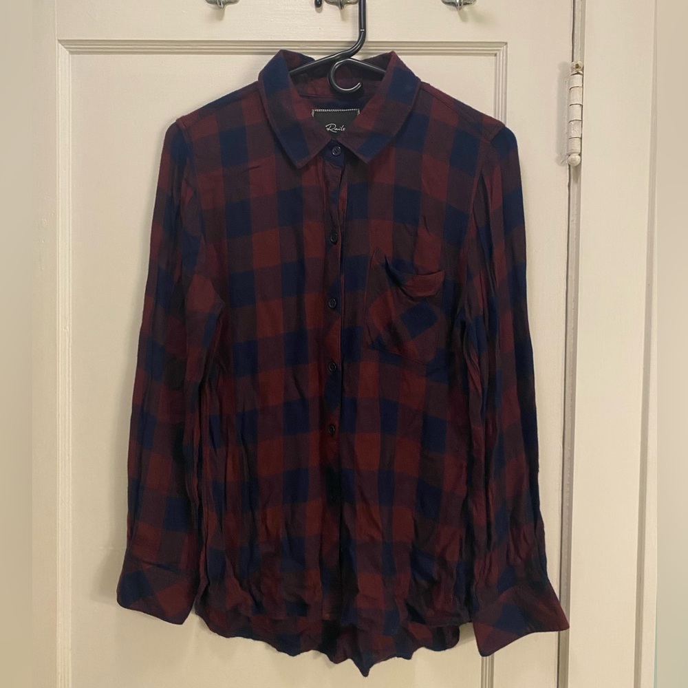 Rails Plaid Long Sleeve Button Down Shirt